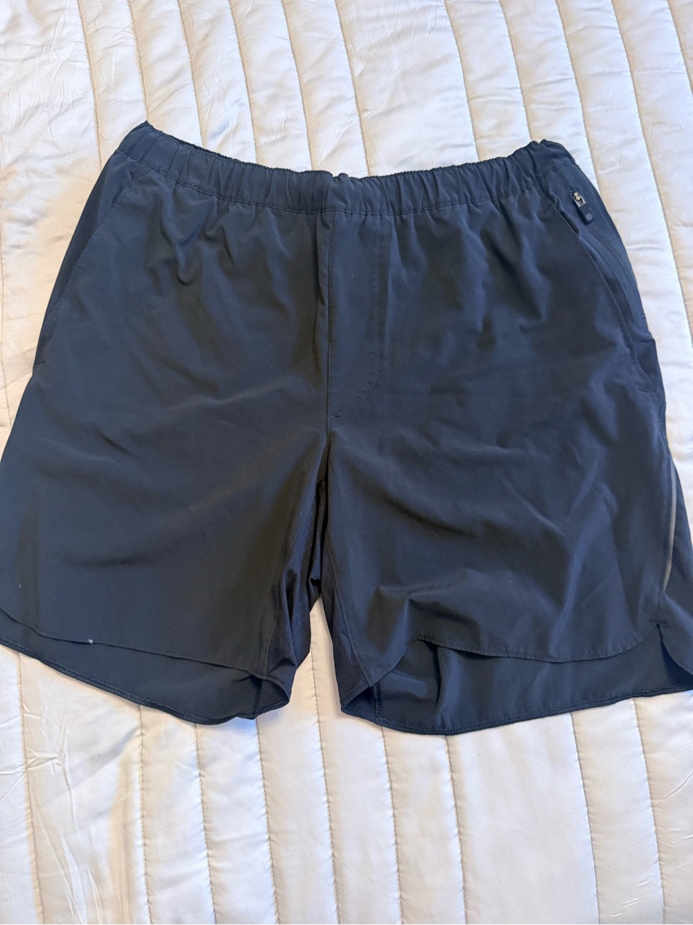 Lululemon Men’s Shorts Size M Black Athletic Running Training Zip Pocket